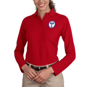 Ladies Long Sleeve Silk Touch Polo