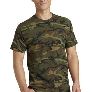 Port & Company® 5.4-Oz 100% Cotton Camo Tee