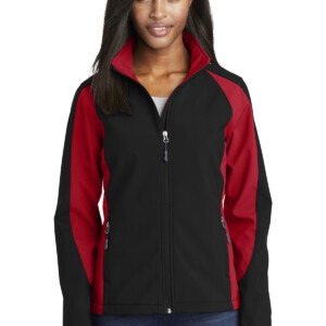Sport-Tek® Ladies Colorblock Soft Shell Jacket