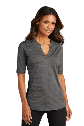 Port Authority ® Ladies Stretch Heather Open Neck Top - Image 3
