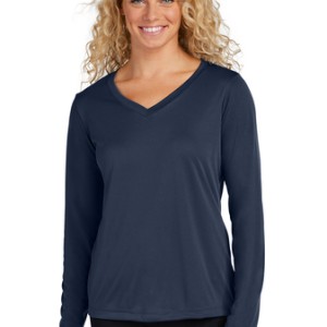 Sport-Tek® Ladies Long Sleeve PosiCharge® Competitor™ V-Neck Tee