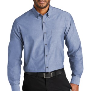 Port Authority® Long Sleeve Chambray Easy Care Shirt