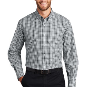 Port Authority® Long Sleeve Gingham Easy Care Shirt