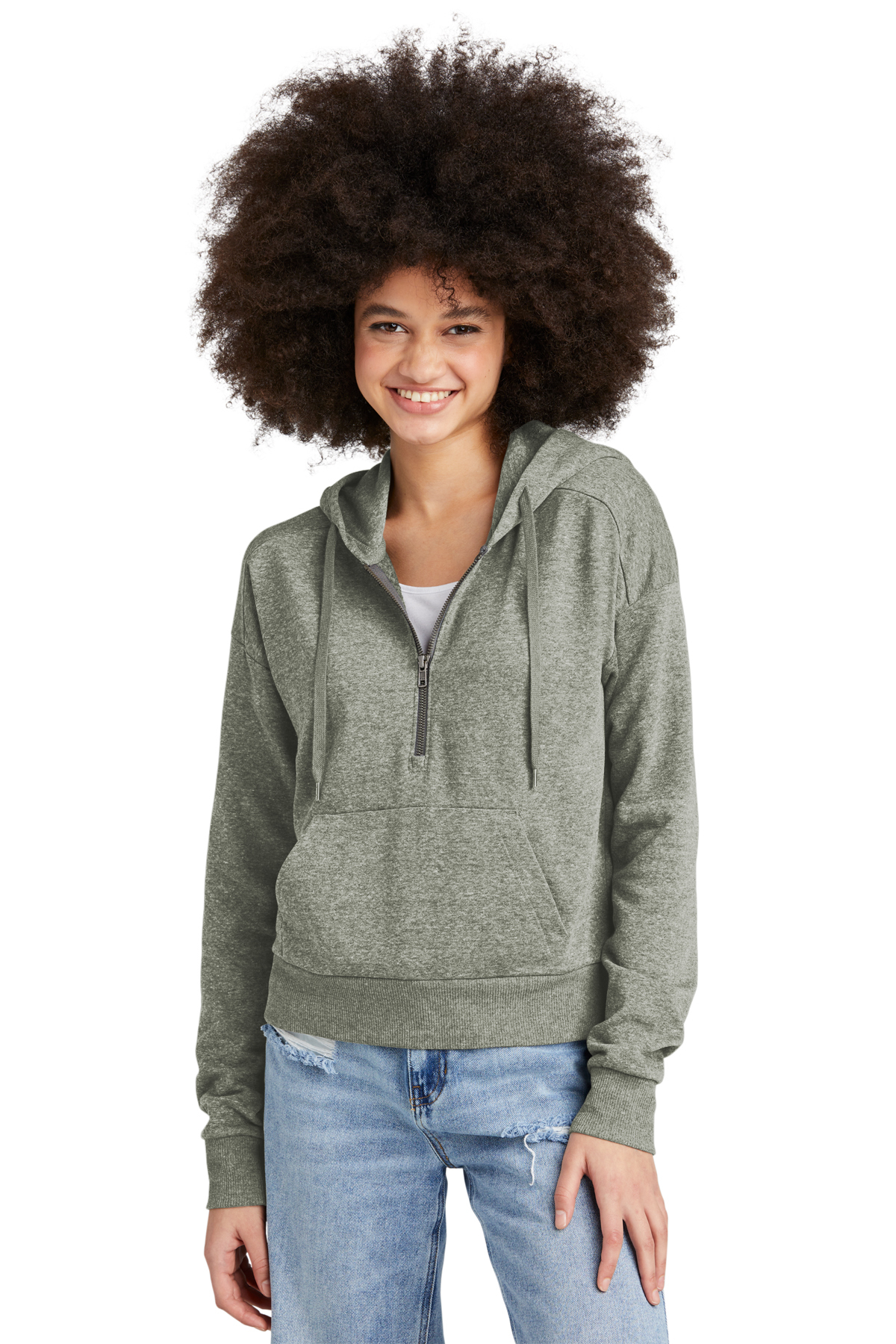 District® Women’s Perfect Tri® Fleece 1/2-Zip Pullover - Image 3