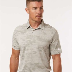 Adidas Men's Ultimate365 Textured Stripe Polo