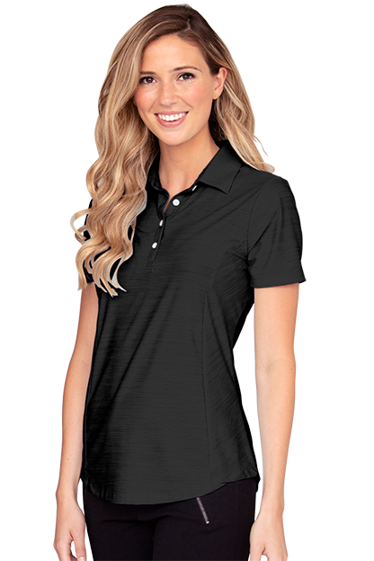 Women's Greg Norman Play Dry® Heather Solid Polo - Image 3